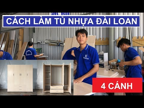 Video Làm tủ nhựa đài loan | Cách làm tủ nhựa đài loan 4 cánh - youtube