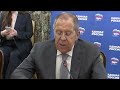 С.Лавров на заседания Комиссии Генсовета партии «Единая Россия» по международному сотрудничеству