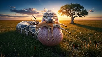 Heroic Rescue Team Saves Gentle Mother Deer From Giant Python Attack