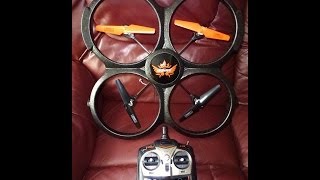 udiRC U829A Quadcopter Drone Maiden Flight in windy conditions