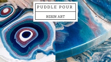 Resin Art Puddle Pour FLUID ART TECHNIQUE
