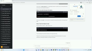 Standard C or Python libraries to compute standard deviation of normal distribution