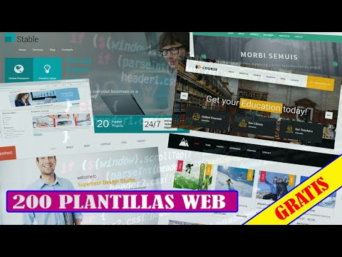 200 PLANTILLAS WEB PROFESIONALES HTML 📺 - EDITABLES FULL (GRATIS) + Link de descarga