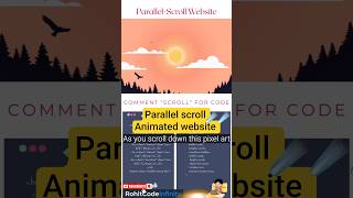 Parallel Scroll Animation Website Using HTML CSS JavaScript #viral #viralvideo #shorts