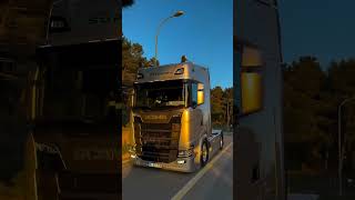 Scania — pure Scandinavian power on the road #Scania #TruckLife #V8Power #BigRig #DieselPower