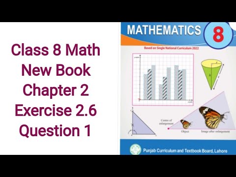 Class 8 Math New Book 2023 Chapter 2 Exercise 2.6 Question 1 - YouTube