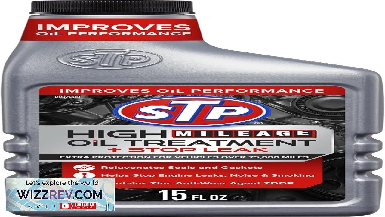 STP High Mileage Oil Treatment + Stop Leak 15 FL OZ - YouTube