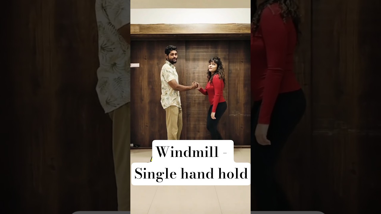 Social jive "Windmill with single hand hold". | Social Dance and Jive classes in Mumbai #socialjive
