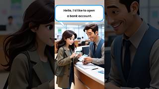🏦 I'd Like to Open a Bank Account | Easy English Conversation for Beginners