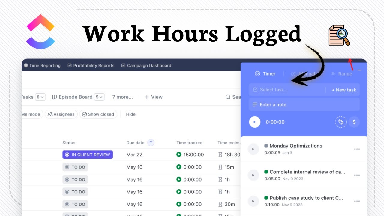 How to use time tracking in ClickUp (Effort Measured)