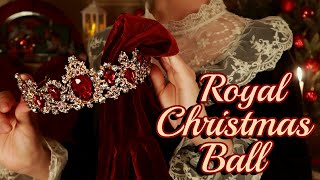 ASMR | Preparing My Princess for the Royal Christmas Ball 🎁 (Hair, Makeup, Music) {layered sounds}