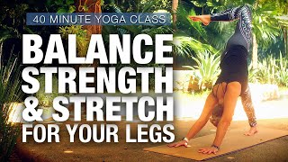 Balance, Strength & Stretch for your Legs - Vinyasa Flow Yoga Class - Five Parks Yoga