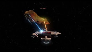 Star Trek Bridge Commander: Excelsior vs Kazon Predator