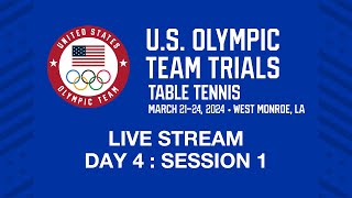 2024 U.S. Olympic Team Trials - Table Tennis: Day 4 Session 1 screenshot 1