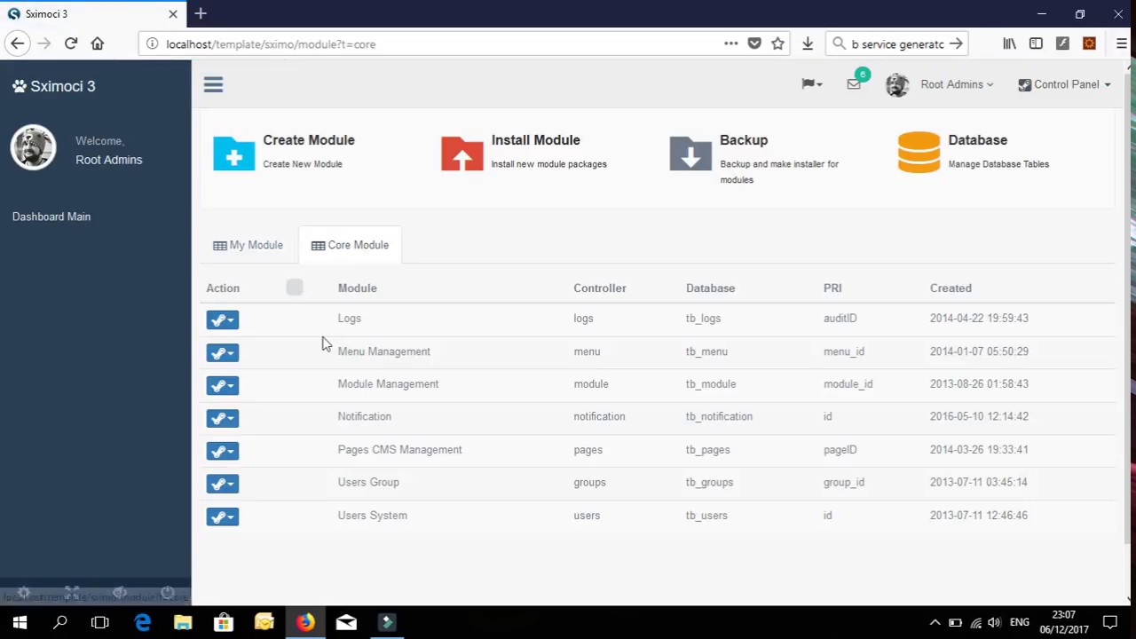 Codeigniter CRUD Builder With SXIMO Builder Chapter I - YouTube