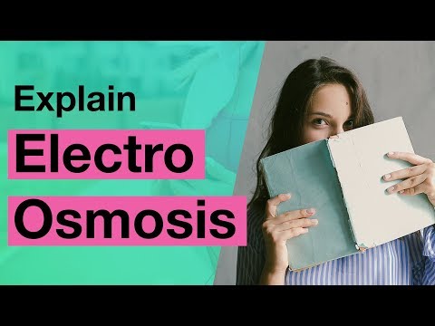 वीडियो: इलेक्ट्रो ऑस्मोसिस क्या है?