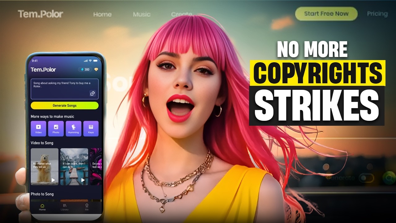 How One Click Saved Me from Copyright Chaos:TemPolor's AI Music Generator