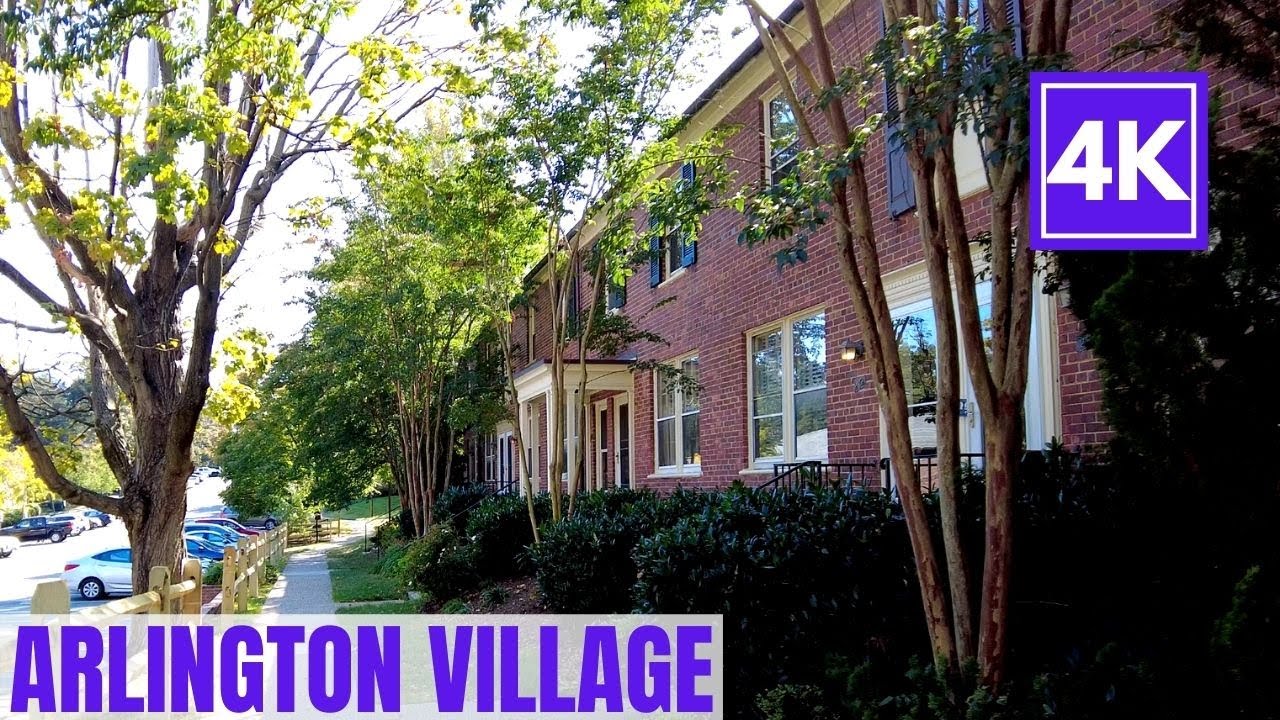 Arlington Village, Virginia Walking Tour (and Columbia Pike) 4K