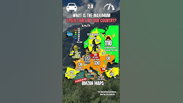 What is the Maximum Speed limit in your country? 🚘 #geography #europe #mapping #map #speed #shorts