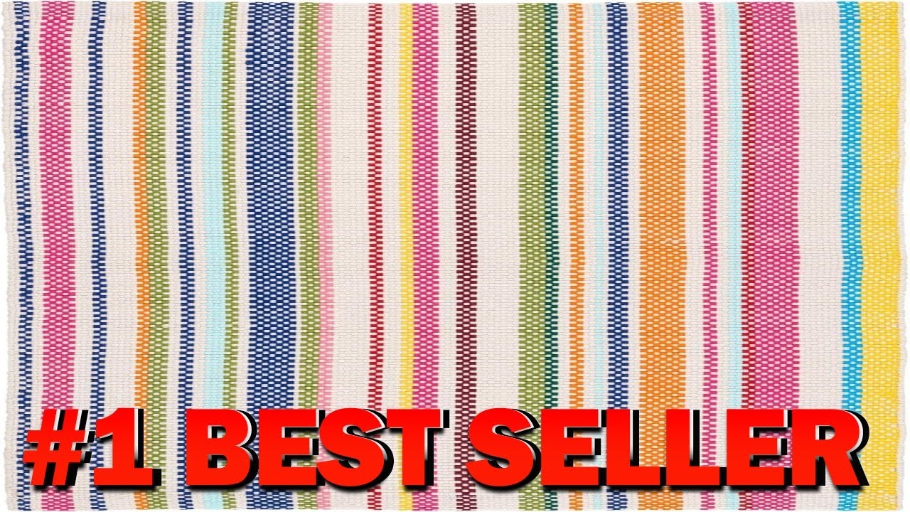 Dash & Albert Summer Stripe Handwoven Indoor Outdoor Rug 9.5 X 13.5 Feet - B0C579618H