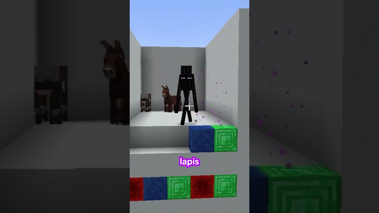 Minecraft Color Match VS depressed enderman🔥#shorts