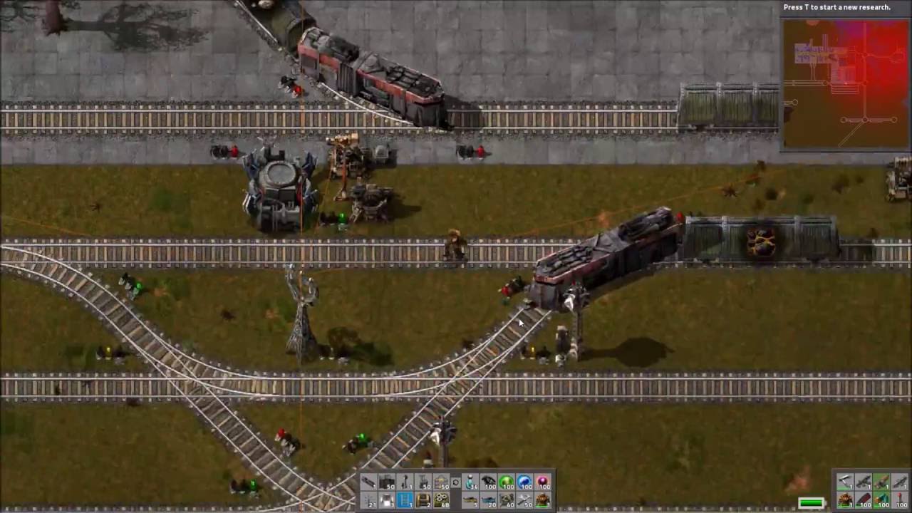 Factorio Railworld Ep#90: Trains Of Thought - YouTube