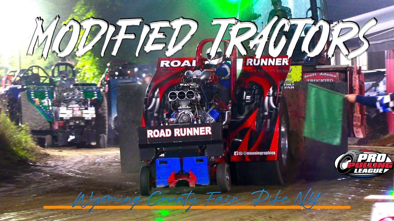 2023 Empire State Pullers Pro Pulling Modified Tractors Wyoming Co. Fair (Pike)4K