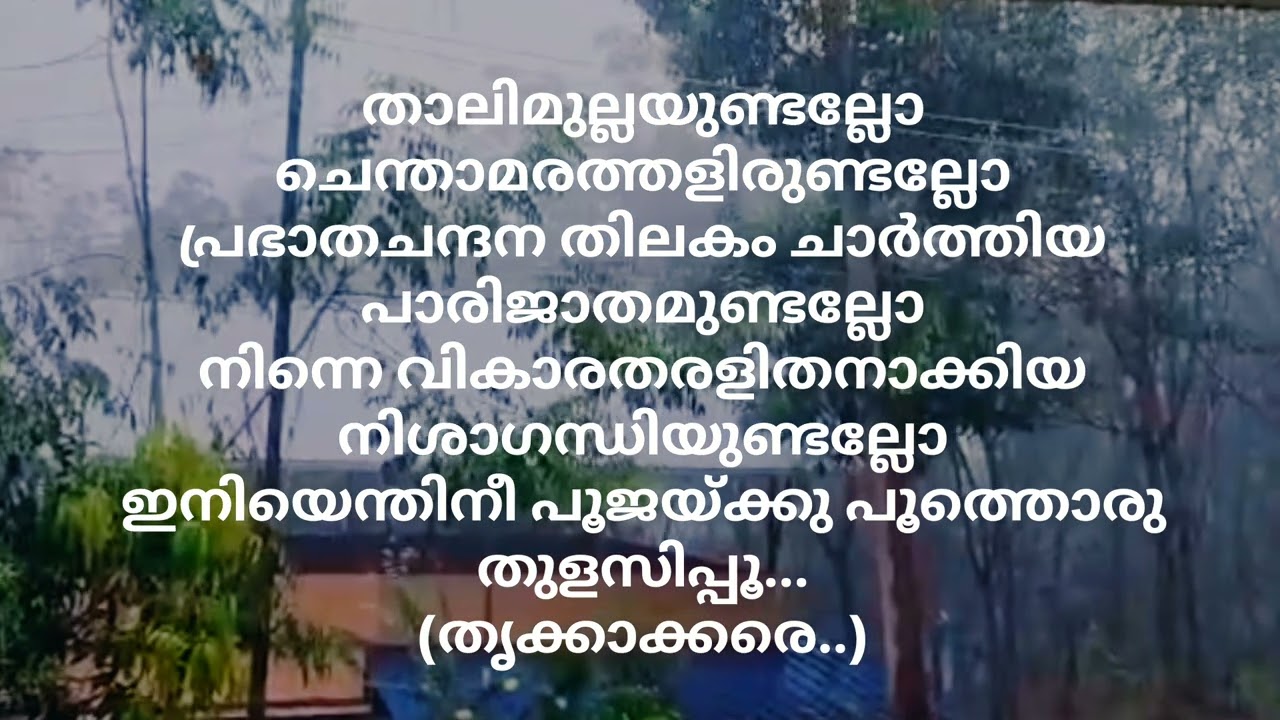 Thrikkakkara Poo Poranju | Karaoke with Lyrics | Line Bus|Vayalar Ramavarma| G. Devarajan| P. Maduri