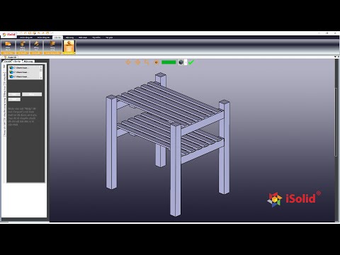 Hướng dẫn thiết kế kệ gỗ trong phần mềm iSolid 3D tiêu chuẩn - Giao diện tiếng Việt | Tập 23