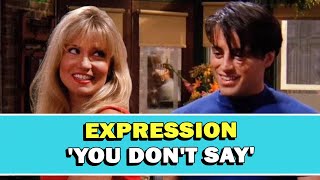 Expression 'You Don't Say' Meaning