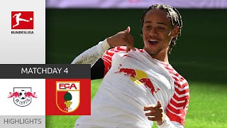 Xavi Show! | RB Leipzig - FC Augsburg 3-0 | Highlights | Matchday 4 – Bundesliga 2023/24