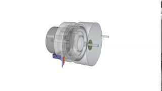 IC haus Hall effect sensor + stepper motor.