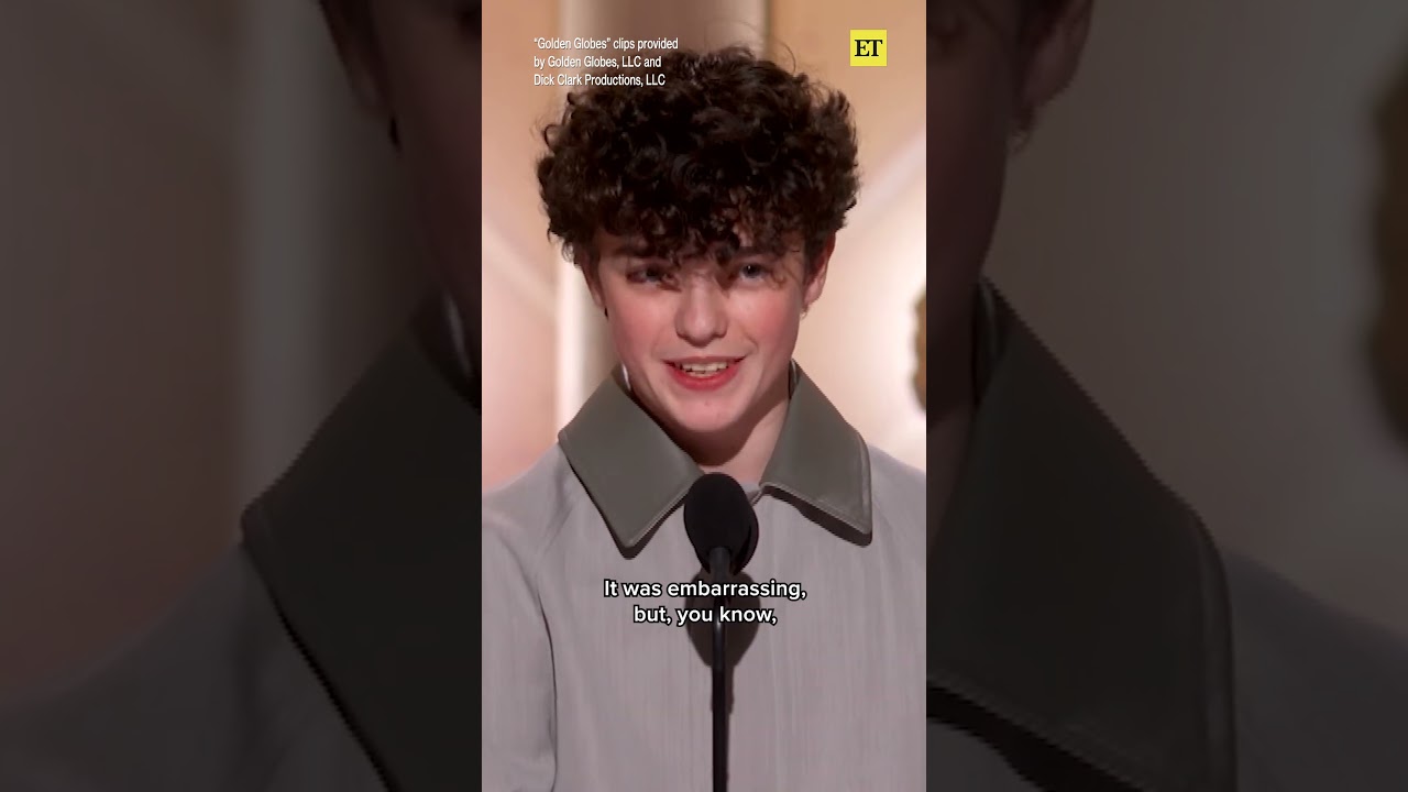 Owen Cooper wins Best Supporting Actor for his role in ‘Adolescence’ at the #goldenglobes 🥹