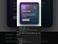 Animated card using HTML CSS