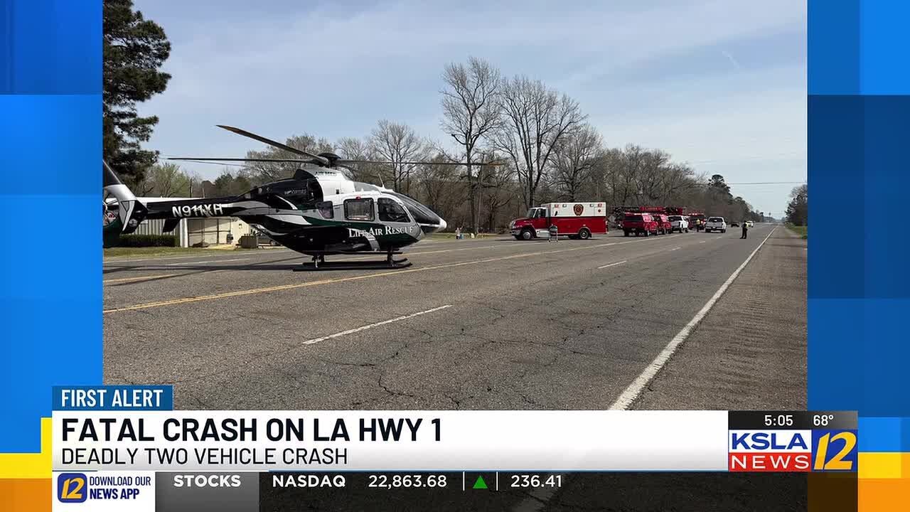 Caddo deputies investigating two-vehicle crash that left two dead and two others hospitalized