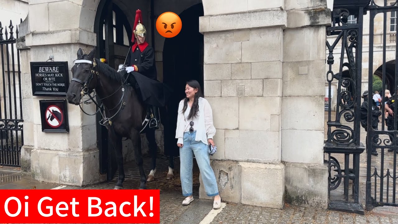 Disrespectful Tourist Crosses White Line and Laughs at Guard’s Warning