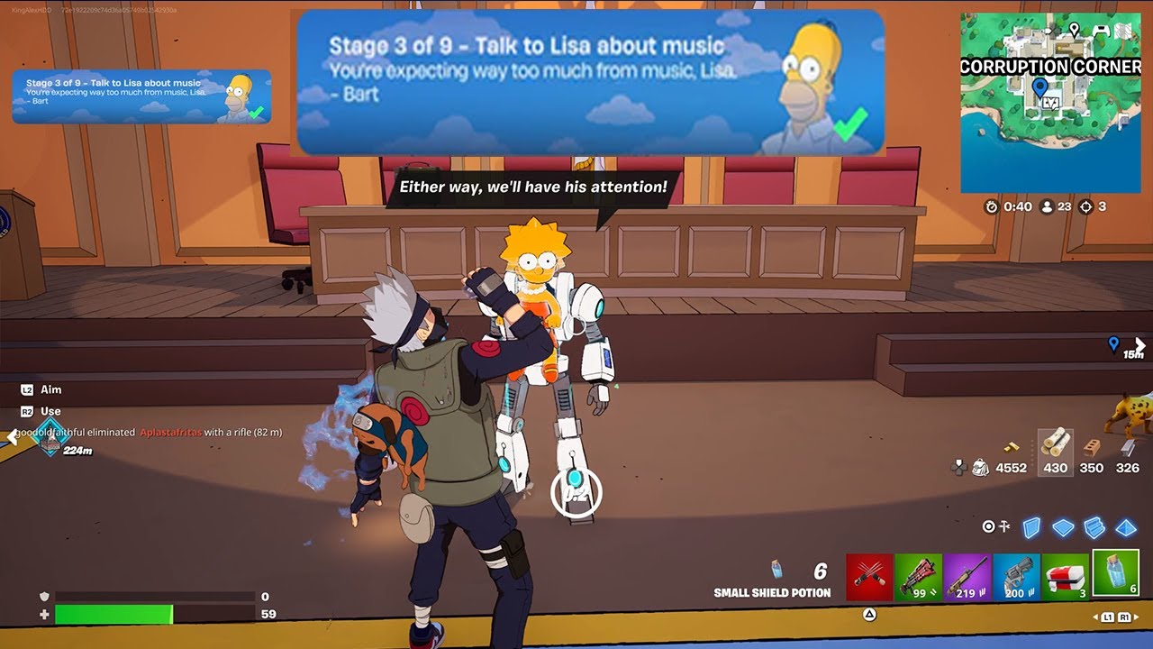 How to EASILY Talk to Lisa about music in Fortnite locations Quest!
