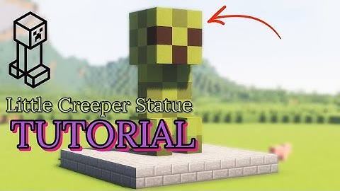 Little Creeper Statue Tutorial #minecraft #tutorial
