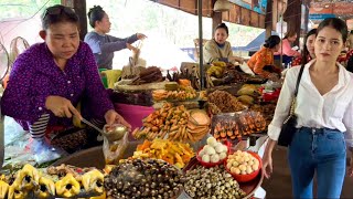 Cambodian Street Food - Countryside Walking Tour Kien Svay Resort, Yummy Khmer Food & Fruits