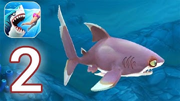 Hungry Shark World - Gameplay Walkthrough Part 2 - Whitetip Reef Shark (iOS, Android)