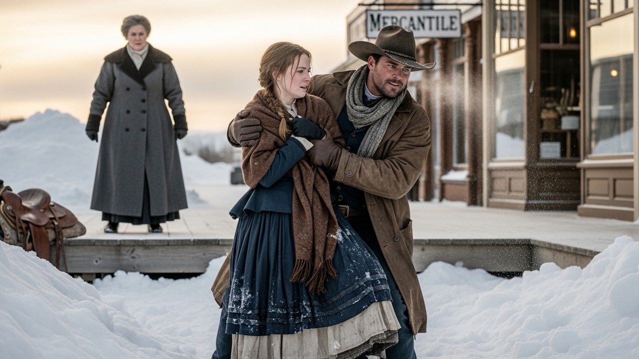 Her Mother-In-Law Pushed Her Into A Snowdrift, The Cowboy Helped Her Up And Took Her Home