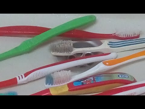 تدوير فرش الاسنان المستعمل . إعادة استخدام فرش الاسنان .   How to reuse old toothbrushes. فرش قديمة