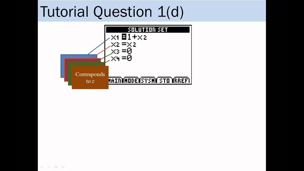SOLE eLearning - Tutorial Q1(d) Solution - YouTube