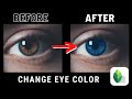 How To Change The COLOR Of Your EYE Using Snapseed Snapseed Editing Tips And Tricks
