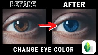 How to change the COLOR of your EYE using Snapseed | Snapseed Editing Tips and Tricks screenshot 1