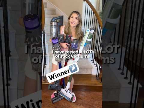 I TESTED 10+ Stick Vacuums & THIS WINS 🥇 #cleaningtips #cleaning