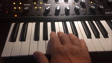 Moog Sub37 + MF Chorus + MF Drive