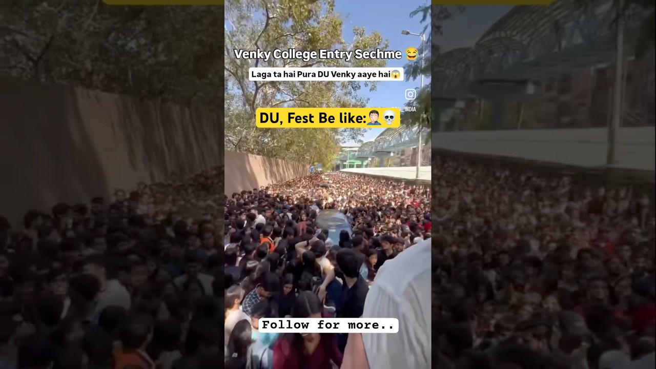 🤯😱 CRAZY "Delhi University Fest" 📍 💀💀🔥🔥 CROWD AT DU fest 😱😱 
