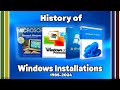 ⚙️Development of Windows Installations (1985-2024)⚙️ #windows