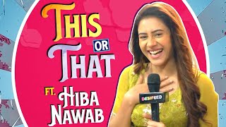 Hiba Nawab Play Fun This Or That Segment With Pressnews Tv Woh Toh Hai Albelaa Exclusive